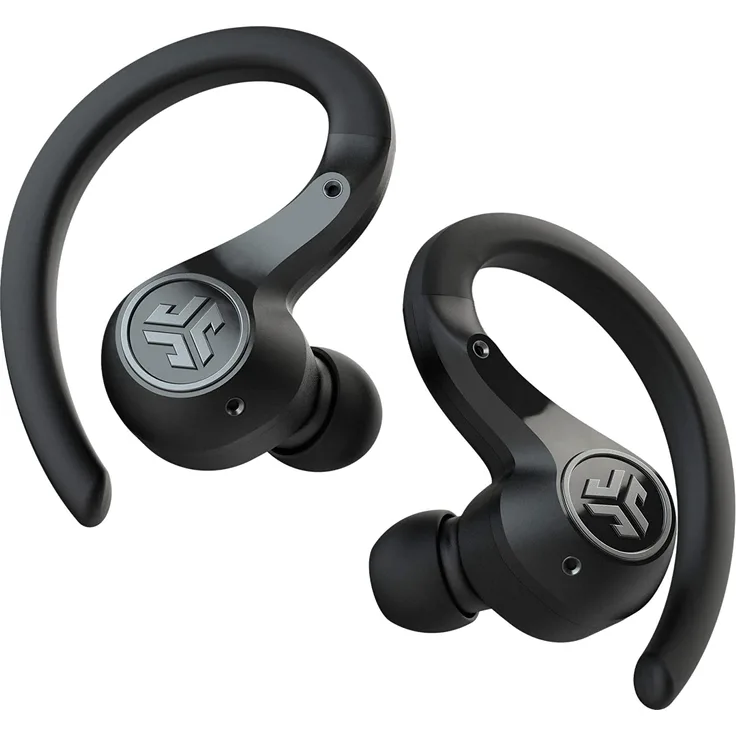 JLAB Epic Air Sport ANC True Wireless In-Ear Kopfhörer mit Bluetooth, Mikrofon, Noise Cancelling, geeignet für Sport, schwarz