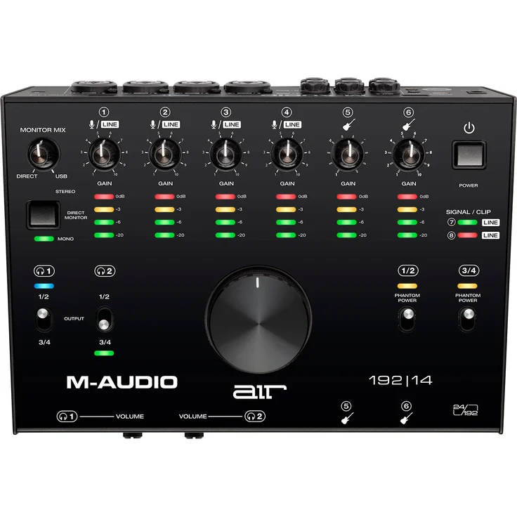 M-Audio AIR 192 | 14 - 8-in-4-out USB Audio- - MIDI-Schnittstelle mit ProTools und Ableton Live Recording Software mit Studio-Effekten und Instrumenten - Preisvergleich – Bild 1
