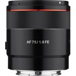 Samyang AF 75 mm F1.8 FE ( Tiny but Premium ) ? Porträt Objektiv Autofokus Vollformat und APS-C Festbrennweite Sony E Mount für Sony A9 II A7 III A6600 A6500 A6400 A6300 A6000 A5100 A5000 Nex Kamera