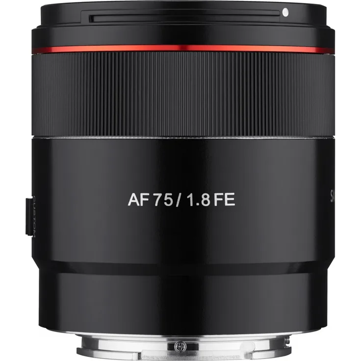 Samyang AF 75 mm F1.8 FE ( Tiny but Premium ) ? Porträt Objektiv Autofokus Vollformat und APS-C Festbrennweite Sony E Mount für Sony A9 II A7 III A6600 A6500 A6400 A6300 A6000 A5100 A5000 Nex Kamera