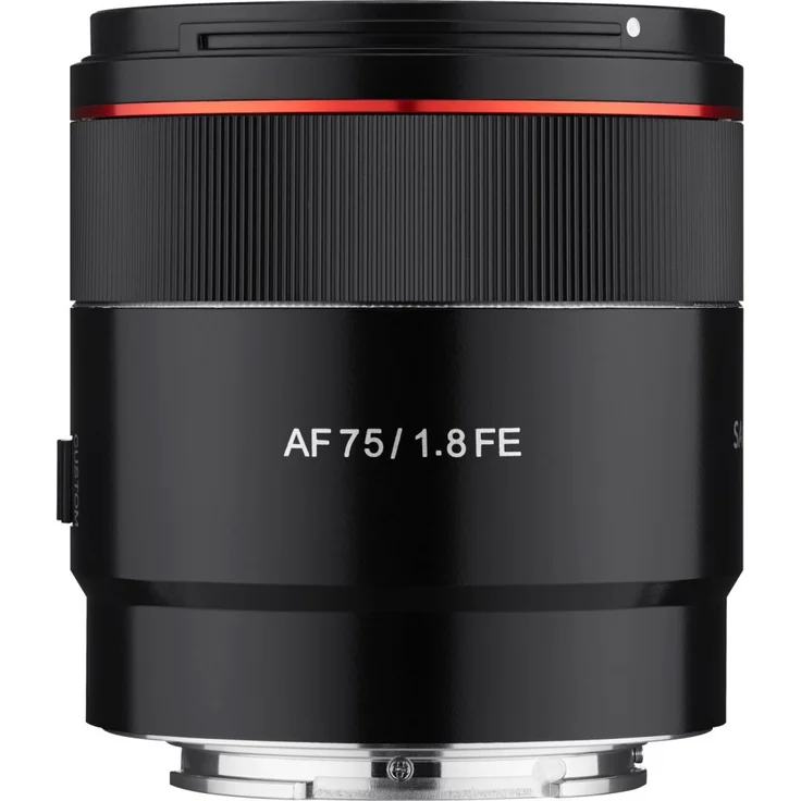 Samyang AF 75 mm F1.8 FE ( Tiny but Premium ) ? Porträt Objektiv Autofokus Vollformat und APS-C Festbrennweite Sony E Mount für Sony A9 II A7 III A6600 A6500 A6400 A6300 A6000 A5100 A5000 Nex Kamera – Bild 1