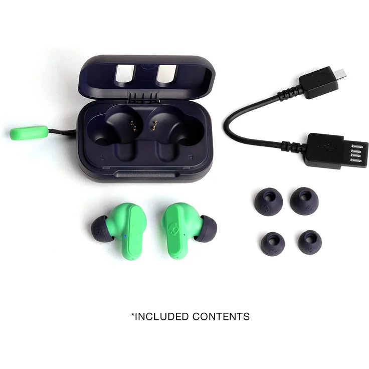 SKULLCANDY Dime In-Ear Kopfhörer mit Bluetooth, Mikrofon, spritzwassergeschützt, grün – Bild 7