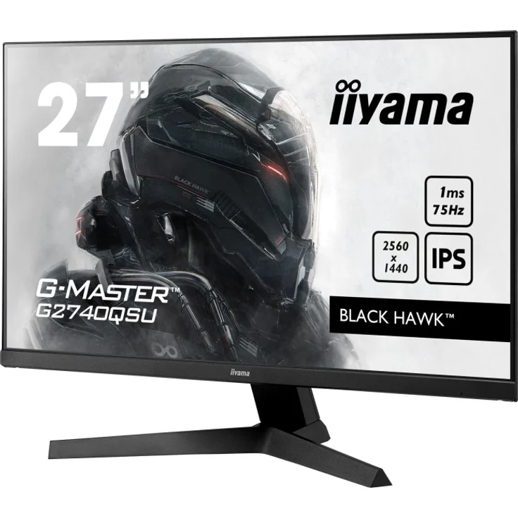 iiyama G-Master G2740QSU-B1 Black Hawk - 27 Zoll, QHD (1440p), IPS-Panel, 75Hz, 1ms, 250cd/m² (G2740QSU-B1) – Bild 3