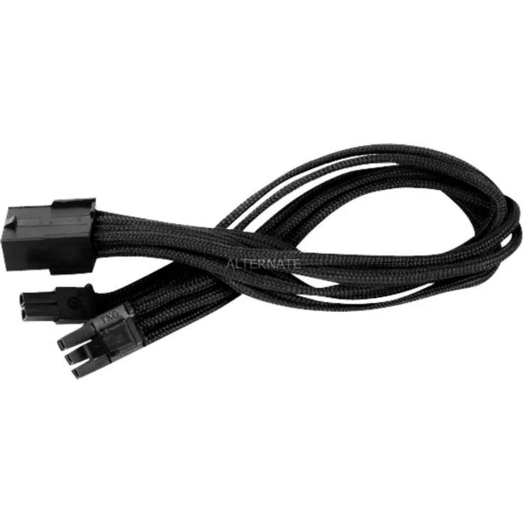 SilverStone PP07 - Spannungsversorgungs-Verlängerungskabel - PCI-Express-Stromversorgung, 8-polig (M) - PCI-Express-Stromversorgung, 8-polig (M) - 25cm - Schwarz (SST-PP07-PCIB)