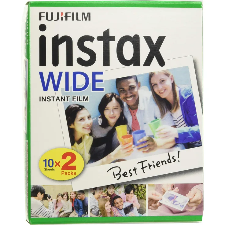 Fujifilm Instax – 5 Boxen à 20 Fotopapiere (100 Fotos im Breiten Format) für Fuji Instax 210