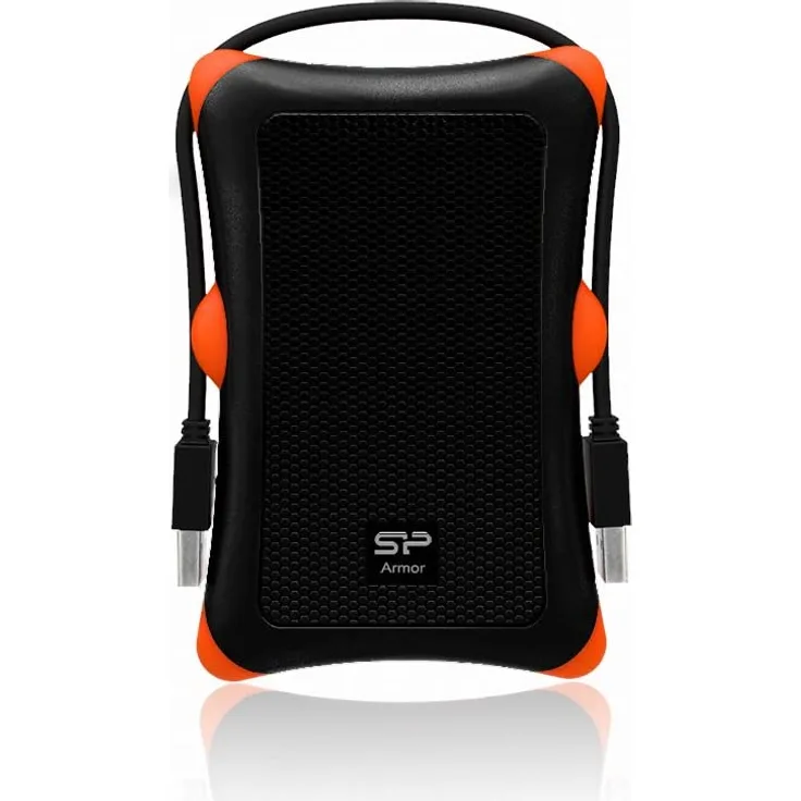 SILICON POWER Armor A30 - Festplatte - 1 TB - extern (tragbar) - 2.5 Zoll (6.4 cm) - USB 3.0 - Schwarz (SP010TBPHDA30S3K)