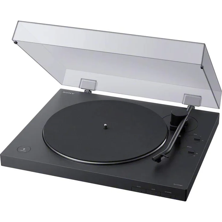 Sony PS-LX310BT Bluetooth Plattenspieler (Phono Vorverstärker, Auto-Play Funktion, Aluminium Plattenteller) Schwarz – Bild 1