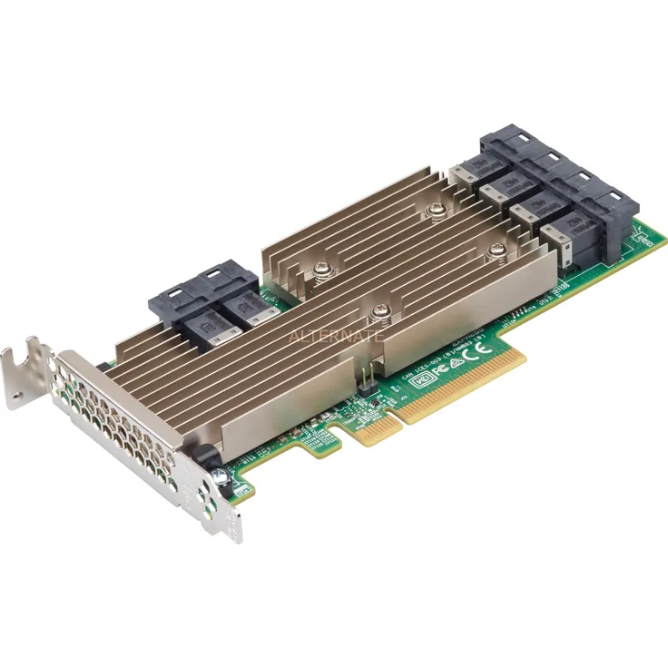 Broadcom 05-25699-00 SAS 9305-24i Speicher-Controller - Plug-in-Karte - Low-Profile Schwarz