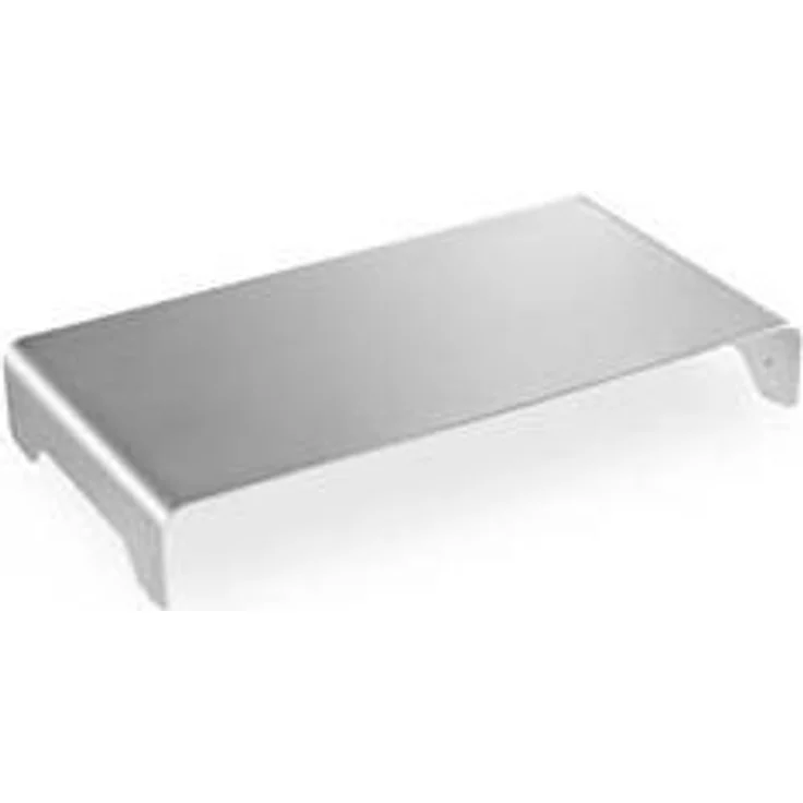 DIGITUS Designer Monitor-Erhöhung aus Aluminium - Bildschirm-Ständer - Traglast 10 kg - Nicht Rutschend - Silber – Bild 1