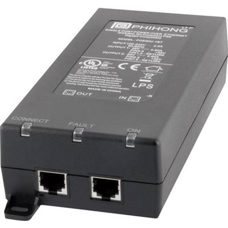 Phihong POE90U-1BT PoE Injektor IEEE 802.3bt (POE90U-1BT)