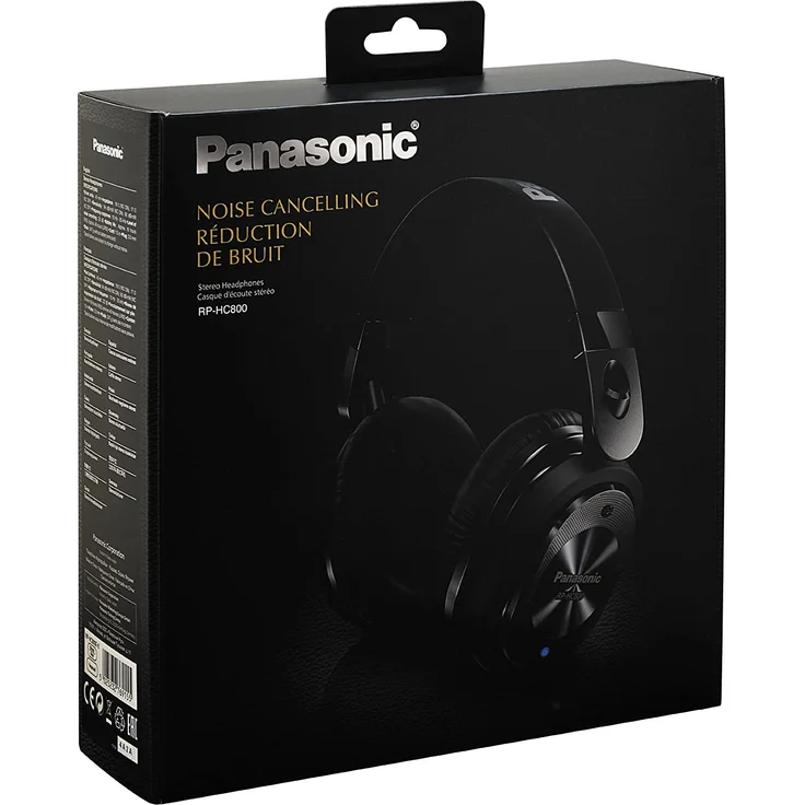 Panasonic RP-HC800E-K Over-Ear-Kopfhörer mit Mikrofon, Noise Cancelling, schwarz – Bild 9