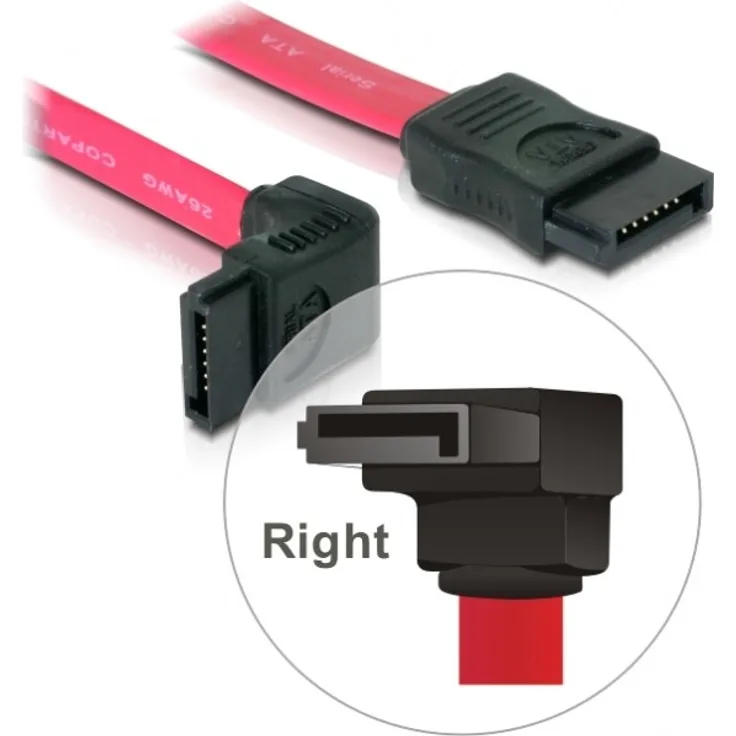 DeLock - Serial ATA / SAS-Kabel - Serial ATA 150/300 - Serial ATA, 7-polig - Serial ATA, 7-polig - 50 cm (84223)