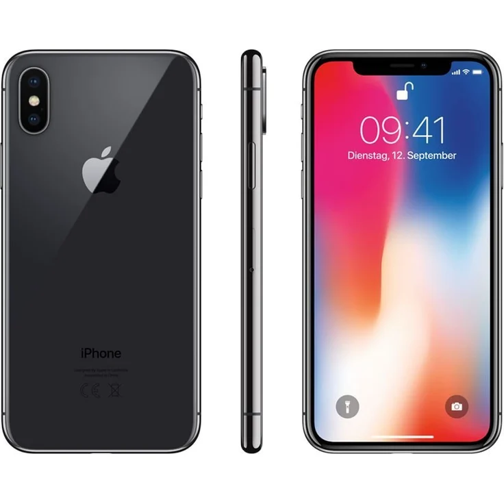 Apple iPhone X Smartphone 14,73cm (5,8 Zoll) Super Retina-Display, 64GB interner Speicher, 3GB RAM, iOS, Space Grau – Bild 3