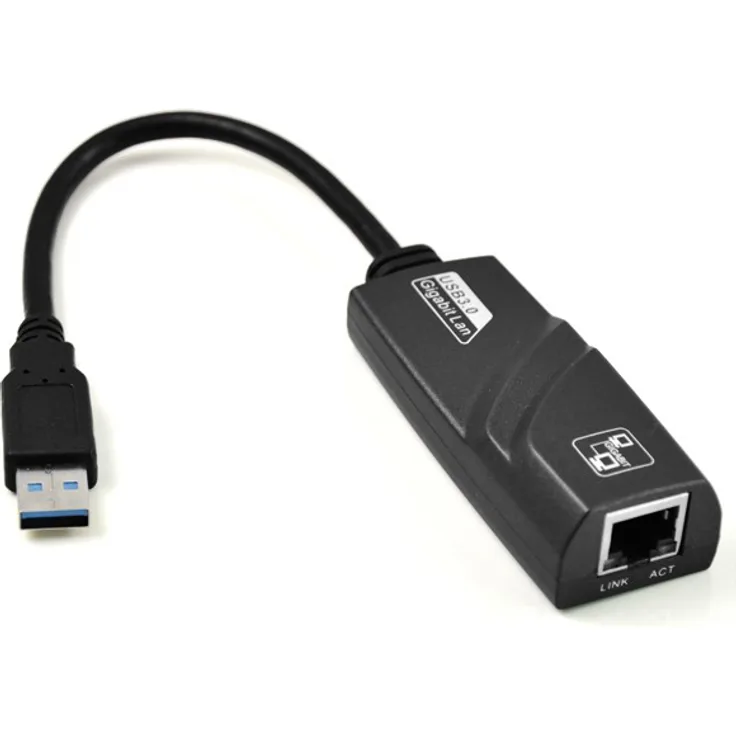 Akyga AK-AD-31 Netzwerkkarte USB 3.0 Stecker auf Ethernet RJ45 Buchse Adapter