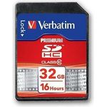 Verbatim Securedigital SDHC Class10 Speicherkarte, 32GB Schwarz
