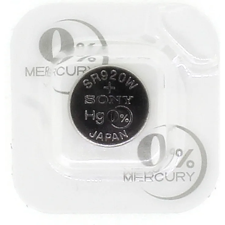 Sony Knopfzellen SR920W Batterie 370 Silberoxid 1,55V für Armbanduhren