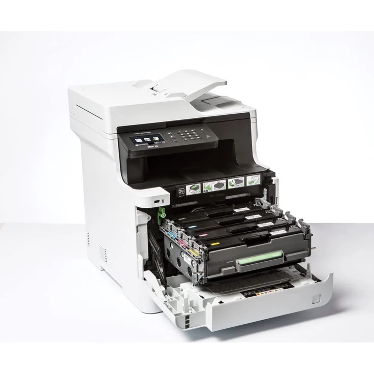 Brother MFC-L8690CDW (4-in-1) Multifunktionsdrucker - (Laser) Farbe, Druckgeschwindigkeit: 31 s/w, 31 Farbe, Auflösung: 2400 x 600, LAN, RJ-45, WLAN, AirPrint, Mobile Print, NFC, Cloud Print (MFCL8690CDWG1) – Bild 3
