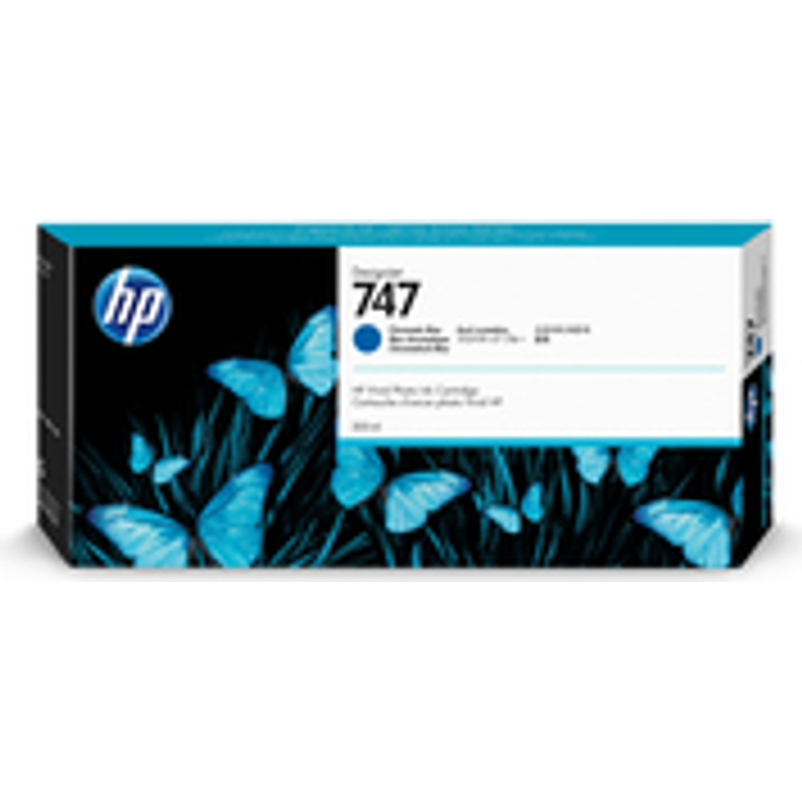 Hewlett Packard P2V85A passend für dnj Z9+ Tinte chrom blau HP747 300ml