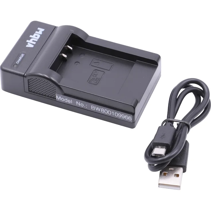 vhbw Micro USB Ladegerät Ladekabel passend für Kamera Akku Olympus VG120, VG130, VG150, VG160, X940.
