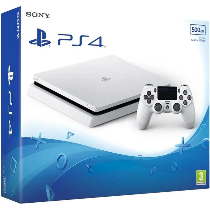 Sony PlayStation 4 Slim Glacier White 500GB – Bild 1