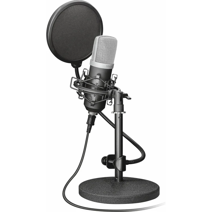 Trust Emita Professionelles USB Studio Mikrofon schwarz – Bild 1
