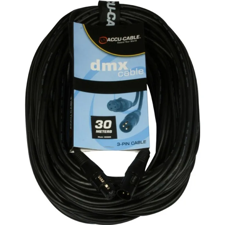 DMX Kabel 3pin, 30m, 110 Ohm, AC3PDMX100