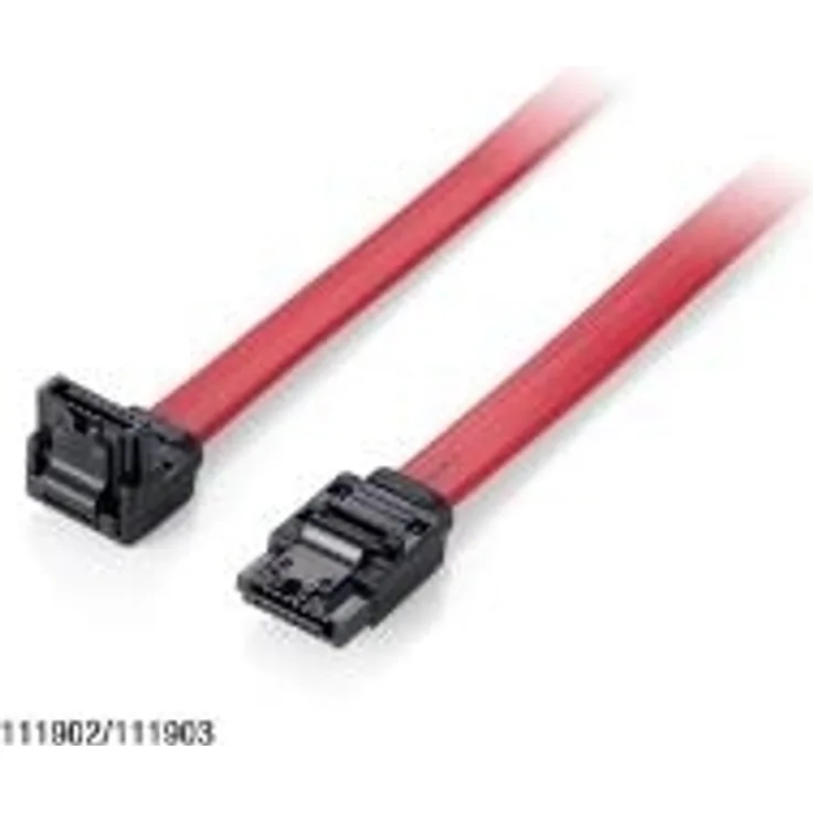 equip Serial ATA III Anschlusskabel, abgewinkelt, 0,5 m 1 x 7 Pol SATA Stecker 90 Grad abgewinkelt - (111902)