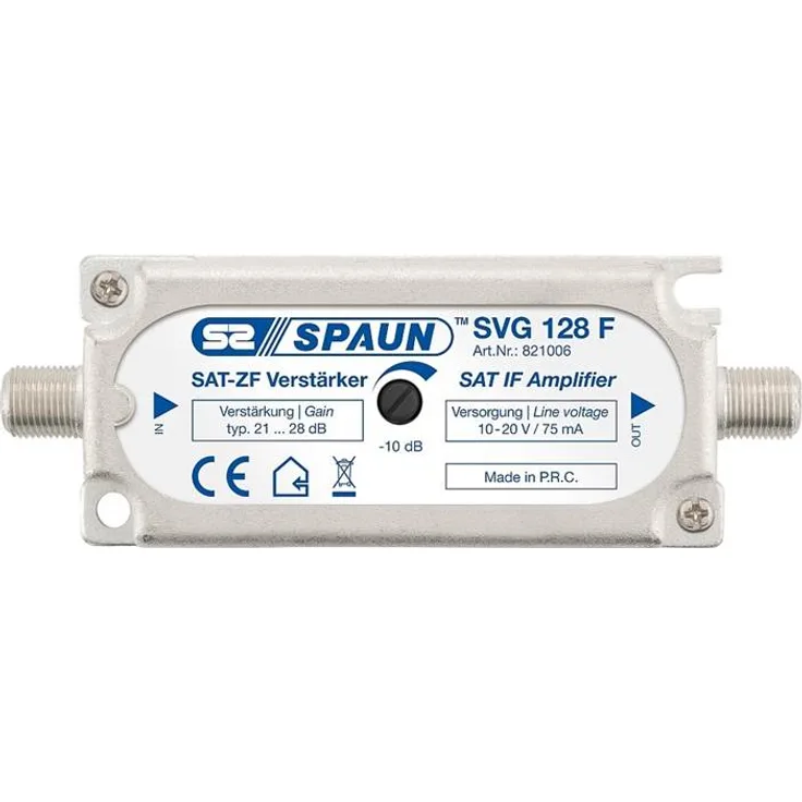 Spaun SVG 128 F regelbarer Sat-Verstärker ferngespeist