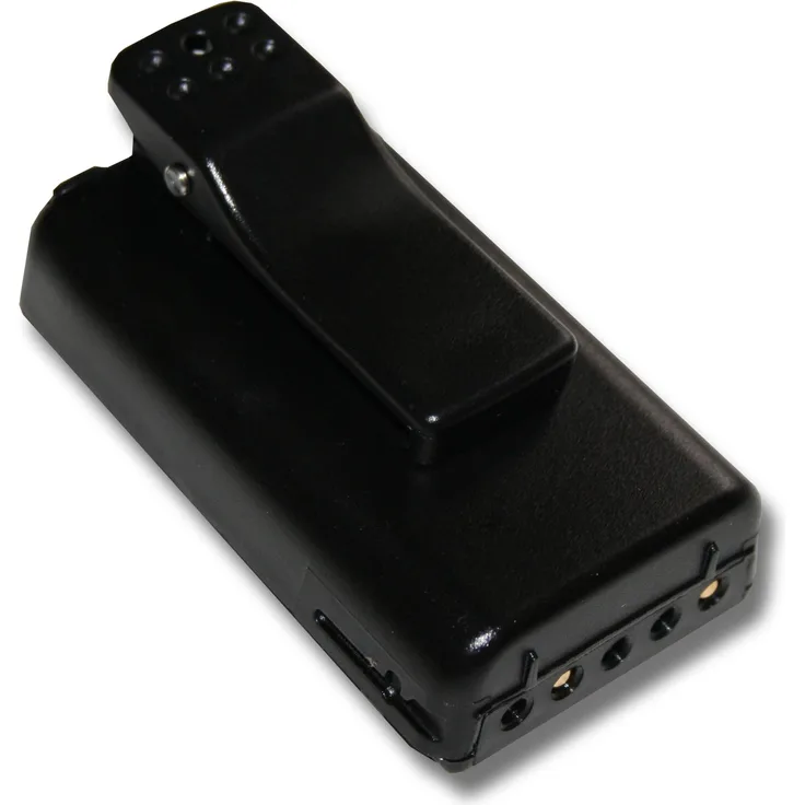 VHBW Akku mit Gürtelclip, geeignet für Funkgerät, Walkie Talkie Yaesu Vertex FT-10R, FT-40R, FT-50R, VXA-100 1000 mAh, 7,4 V, NiMH