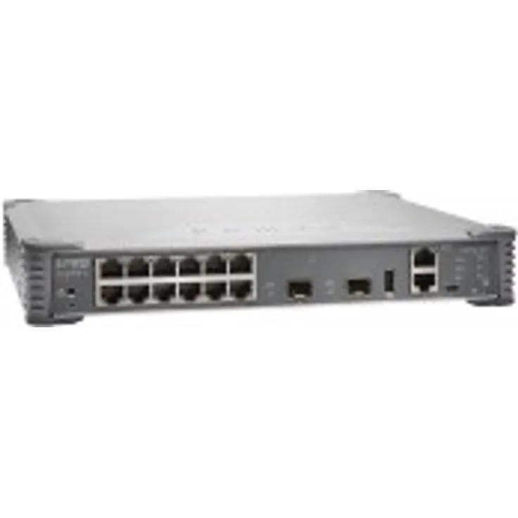 Juniper EX Series EX2300-C-12P - Switch - C3 - gemanaged - 12 x 10-100-1000 (PoE+) + 2 x Gigabit SFP - 10 Gigabit SFP+ - Rackmount - PoE+ (124 Watt)