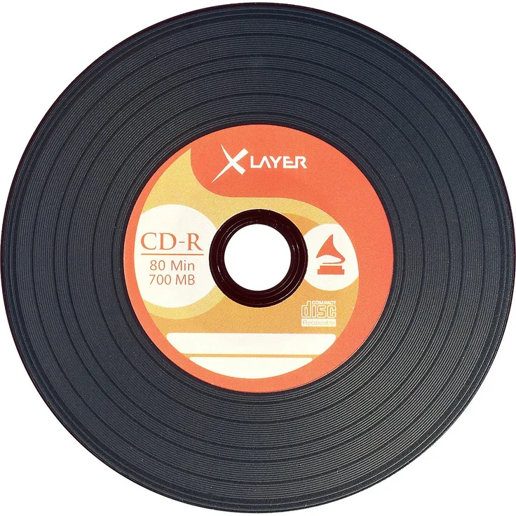 Vinyl-Look CD-R 700MB/80Min 52x, 100er-Spindel