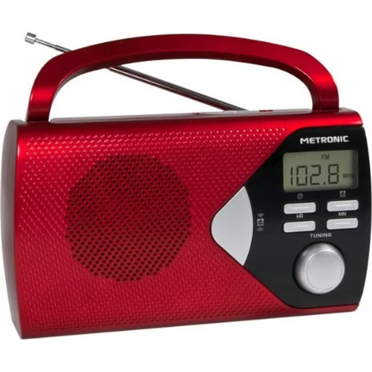 Metronic 477201 Tragbares Radio Rot