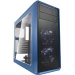Fractal Design Focus G Midi-Tower Schwarz, Blau - Computer-Gehäuse (Midi-Tower, PC, ATX,ITX,Micro-ATX, Schwarz, Blau, Weiß, Taschenlüfter, Vorderseite)