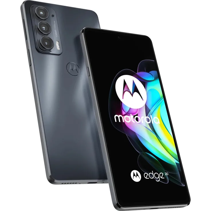 Motorola Edge 20 5G Smartphone 17,02cm (6,7 Zoll) OLED-Display, 128GB interner Speicher, 8GB RAM, Dual-SIM, Android 11, Frosted Grey