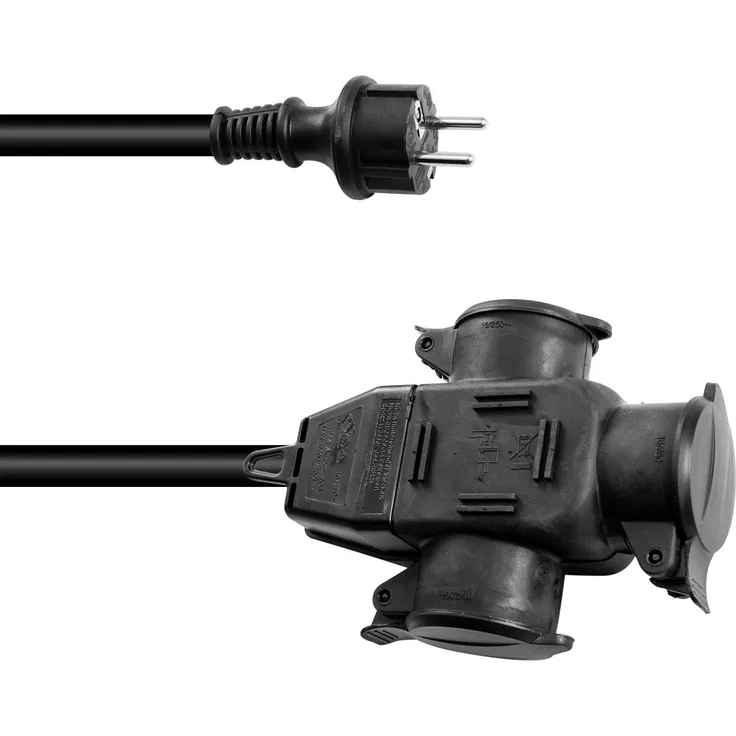 EUROLITE Verlängerung 3x2,5 5m 3-fach