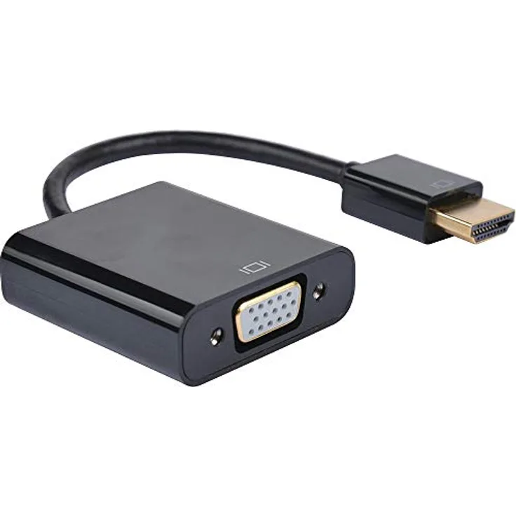 Exc 051221 HDMI-auf-VGA-Adapter – Schwarz