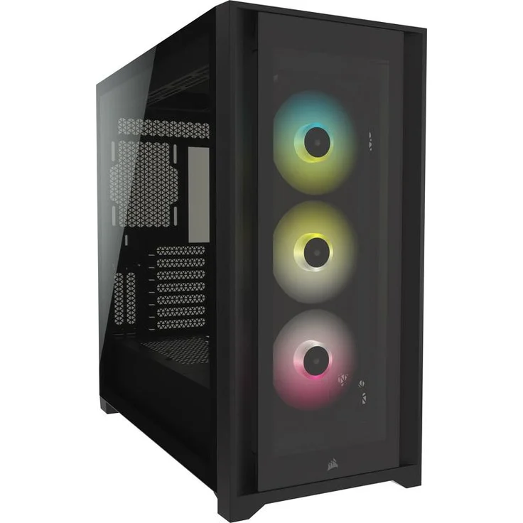 CORSAIR Midi iCUE5000X RGB (Tempered Glass) Black – Bild 1