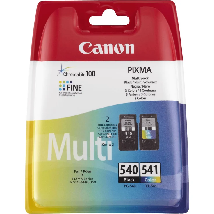 Canon High Capacity Ink Cartridge Value Pack PG-540XL,CL-541XL Genuine, schwarz-farbige , XL – Bild 1