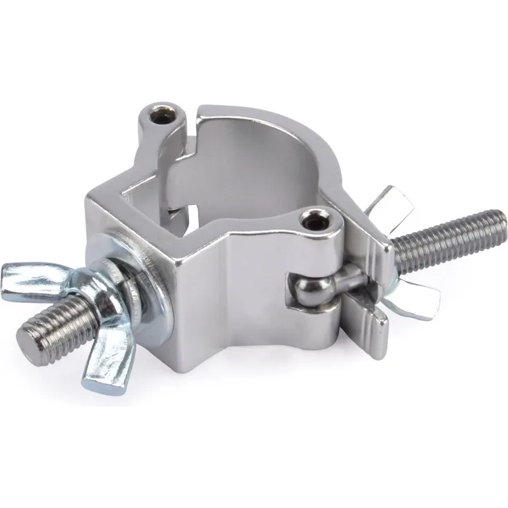 Riggatec Halbschelle - Halfcoupler klein silber bis 75 kg (32 - 35 mm)