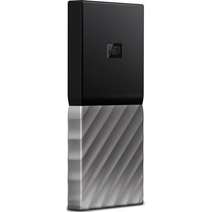 WD My Passport SSD WDBKVX2560PSL - Solid-State-Disk - verschlüsselt - 256 GB - extern (tragbar) - USB 3.1 Gen 2 (USB-C Steckverbinder) - 256-Bit-AES - schwarze Oberseite mit gunmetal (mittel metallisch grau) Boden (WDBKVX2560PSL-WESN) - Preisvergleich – Bild 3