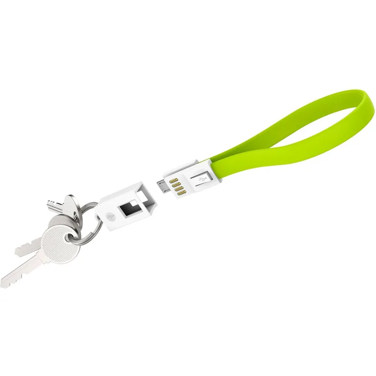 XLAYER Kabel Colour Line Key Cable Micro USB 0.2m Green