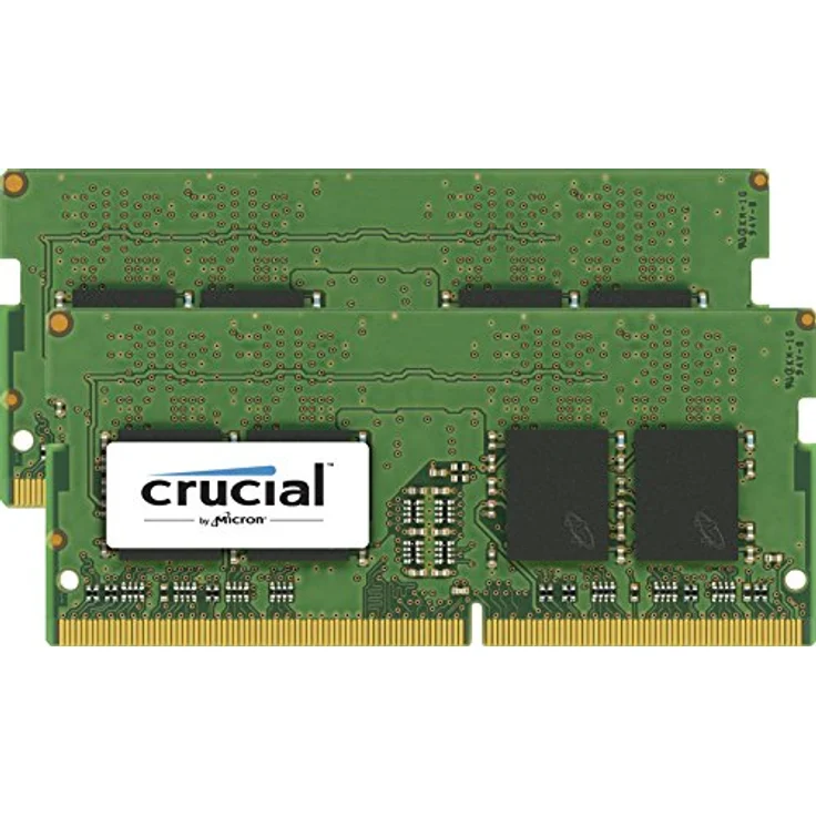 Crucial CT2K8G4SFS824A 16GB (8GB x2) Speicher Kit (DDR4, 2400 MT-s, PC4-19200, Single Rank x8, SODIMM, 260-Pin) – Bild 1