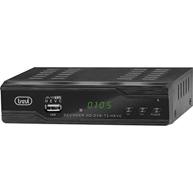 Trevi HE 3388 TT 1tuners Verkabelt Schwarz, Decoder Schwarz, 148 mm, 102 mm, 40 mm, Verkabelt, 6 W