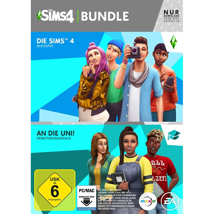 Die Sims 4 Bundle - Die Sims 4 + An die Uni! (PC, Mac)
