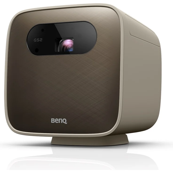 BenQ GS2 Mini-Beamer, DLP, WXGA (1280 x 800), Kontrast 100000:1, 500 ANSI-Lumen, Bildverhältnis 16:9, Bluetooth, WLAN, grau – Bild 1