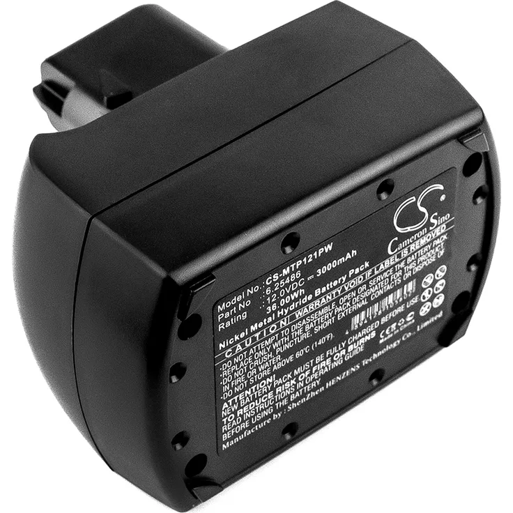 Cameron Sino Ersatzakku - CS-MTP121PW - Metabo 6.25486 - 12 Volt 3000mAh NI-MH