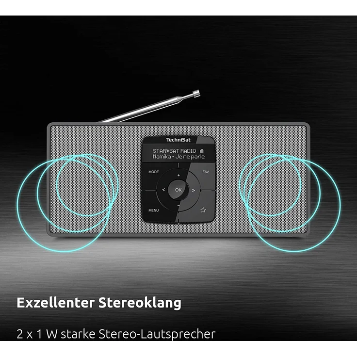 TechniSat DIGITRADIO 2 S Tischradio mit Bluetooth, OLED-Display, schwarz – Bild 8
