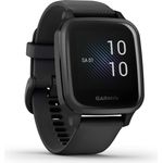 Garmin Venu Sq Music Smartwatch GPS, Unisex, Kunststoffgehäuse, Schiefer/Schwarz (010-02426-10)