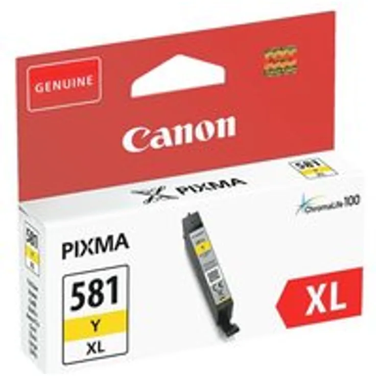 Canon CLI 581 XL YL Original Tintenpatrone Yellow für Pixma Drucker Pixma TR7550 TR8550 TS6150 TS6151 TS8150 TS8151 TS8152 TS9150 TS9155 TS6250 TS6251 TS8250 TS8251 TS8252 TS9550