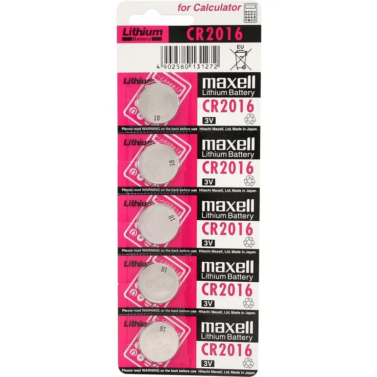 Maxell CR 2016 - Batterie 5 x CR2016 Li 90 mAh